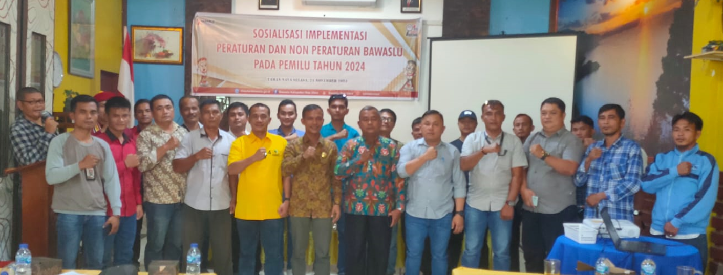 Bawaslu Nias Utara Laksanakan Sosialisasi Implementasi Peraturan Pemilu