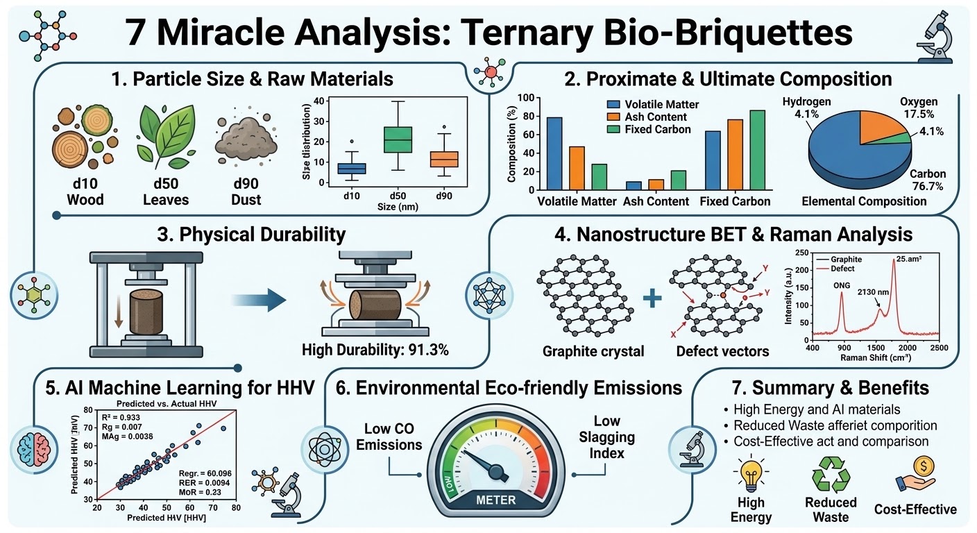 ANALISIS KARAKTERISTIK FISIK, KIMIA, NANOSTRUKTUR, DAN PREDIKSI ENERGY MACHINE LEARNING PADA KOMPOSIT BRIKET TERNIER (BFD/LDK/LCK)